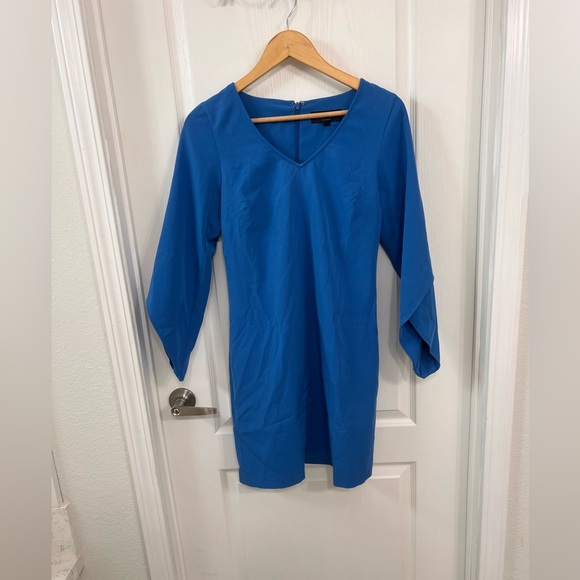 Laundry by Shelli Segal Crepe Tulip Sleeve Dress - Size 2 - Picture 5 of 7